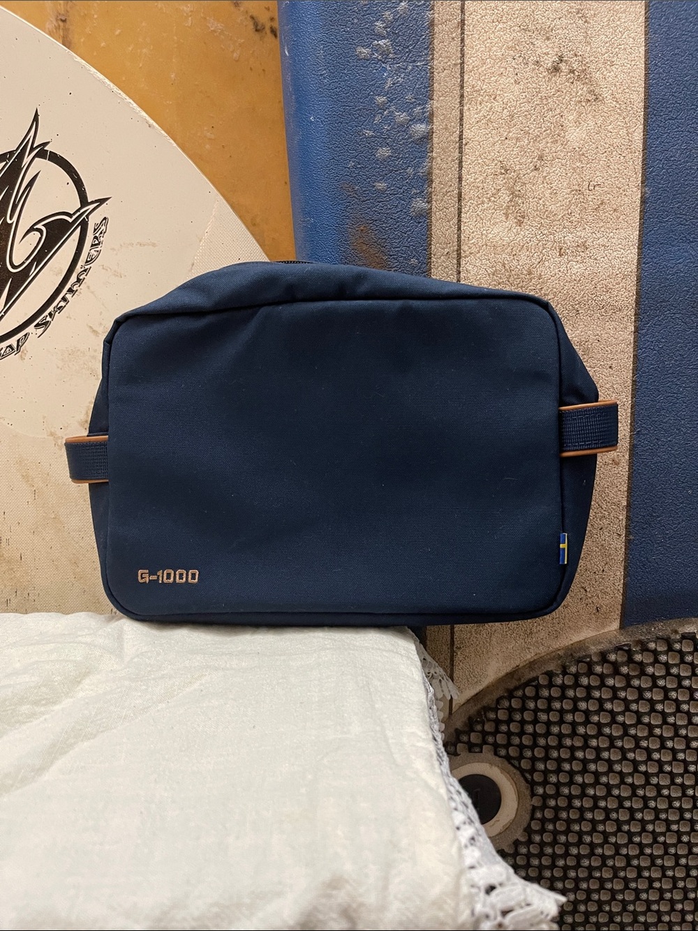 Fjallraven Navy Blue Travel Pouch - Picture 2 of 4